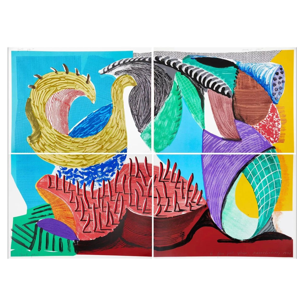 Four Part Splinge by David Hockney (1993) | Contemporary Print