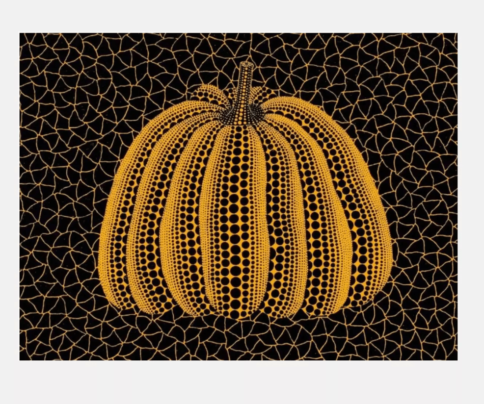 ◇◇◇ なんとなくアンティークな飾り絵 ◇◇◇ Pumpkin (YY) by Yayoi Kusama (1996) | Contemporary Print – Maddox
