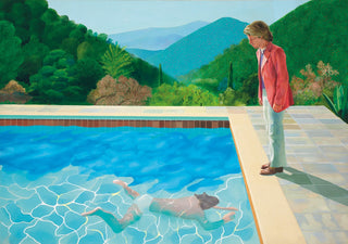 David Hockney art - Portrait of An Artist (Pool with Two Figures), by David Hockney, value unknown.