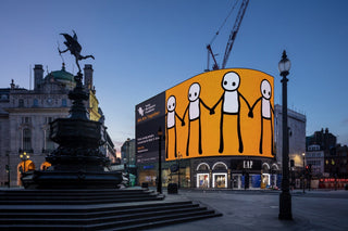 STIK Brightens up Piccadilly Circus To Raise Money For Charity