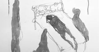 Tracey Emin drawings featuring expressive, gestural linework capturing intimate emotional states.