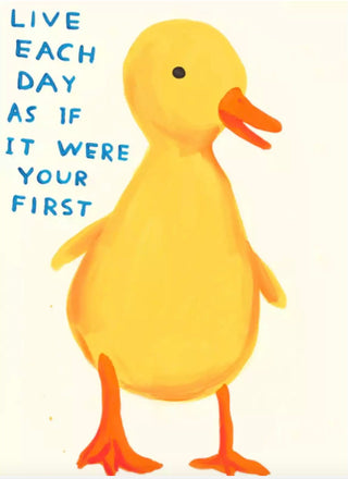 Live Each Day As If It Were Your First by David Shrigley | Maddox Gallery
