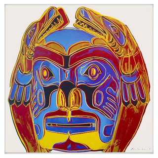 Andy Warhol, Northwest Coast Mask (FS II.380), 1986 contemporary Print by the American Artist.