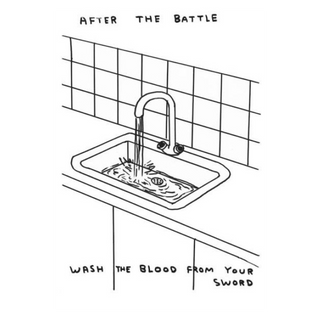 David Shrigley, Untitled (After the battle), 2018 contemporary Works on Paper by the British Artist.