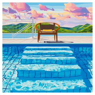 Will Martyr, Where The World Feels Distant, 2024 contemporary Painting by the British Artist.