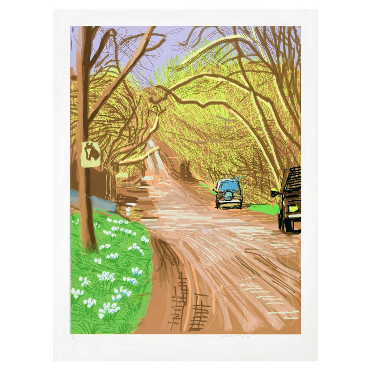 The Arrival of Spring in Woldgate, East Yorkshire, 5 March 2011 by
