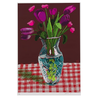 16th March 2021, Tulips in a Cut Glass by David Hockney – Prints artwork