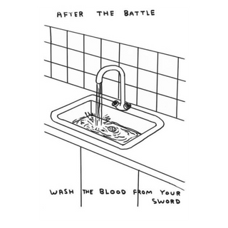 Untitled (After the battle) by David Shrigley, 2018 – Works on Paper artwork