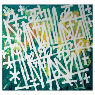 Green Fields by RETNA, 2025 – Painting artwork