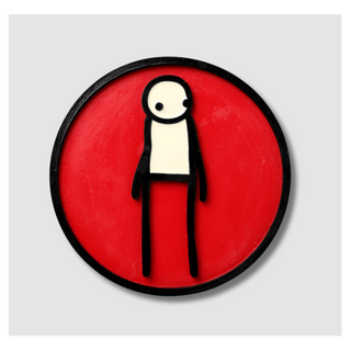 Plaque (Red) by Stik, 2011 – Sculpture & Objects artwork