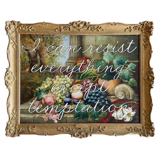 I Can Resist Everything Except Temptation by The Connor Brothers, 2025 – Painting artwork