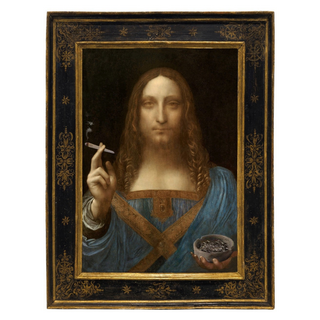 Stoned Salvator Mundi by The Connor Brothers, 2022 – Painting artwork