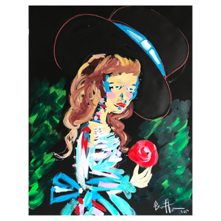 Roses and Hat by Bradley Theodore, 2016 – Works on Paper artwork