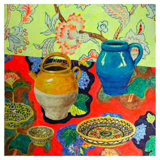 Composition with Five Ceramic Objects by Michael Slusakowicz, 2021 – Painting artwork