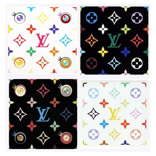Eye Love Superflat (Pink & Blue), Superflat Monogram (Lemon & Green) by Takashi Murakami, 2003 – Prints artwork