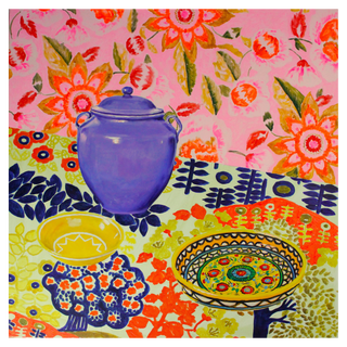 Composition with Lilac Jar by Michael Slusakowicz, 2021 – Painting artwork