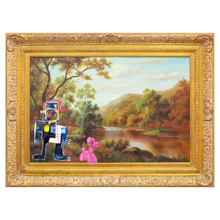 Basqkoon in the Country by Mr Brainwash, 2018 – Painting artwork