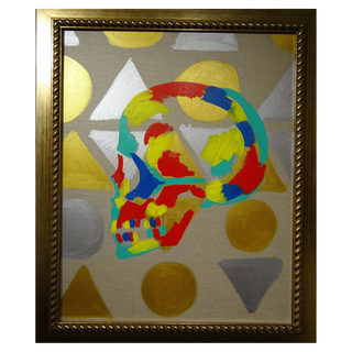 Skull on Shapes 1 by Bradley Theodore, 2016 – Painting artwork