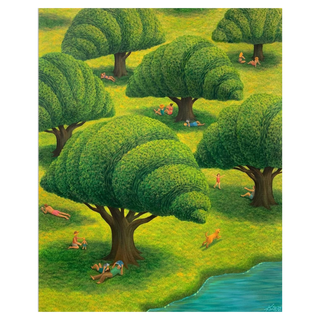 Croissant Trees by Mulgil Kim, 2025 – Painting artwork