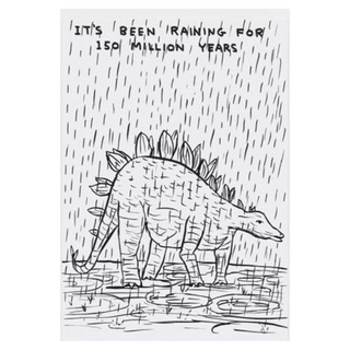 It’s been raining for 150 million years by David Shrigley, 2020 – Works on Paper artwork