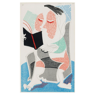 Man reading Stendhal by David Hockney, 1986 – Prints artwork