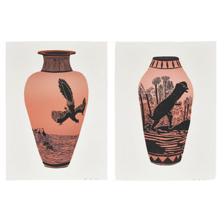 Archaeopteryx Lithgraphica; and Dilophosaurus Wetherilli by Jonas Wood, 2015 – Prints artwork