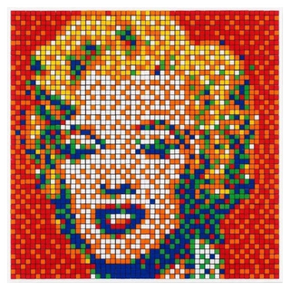 Rubik Shot Red Marilyn by Invader, 2023 – Prints artwork