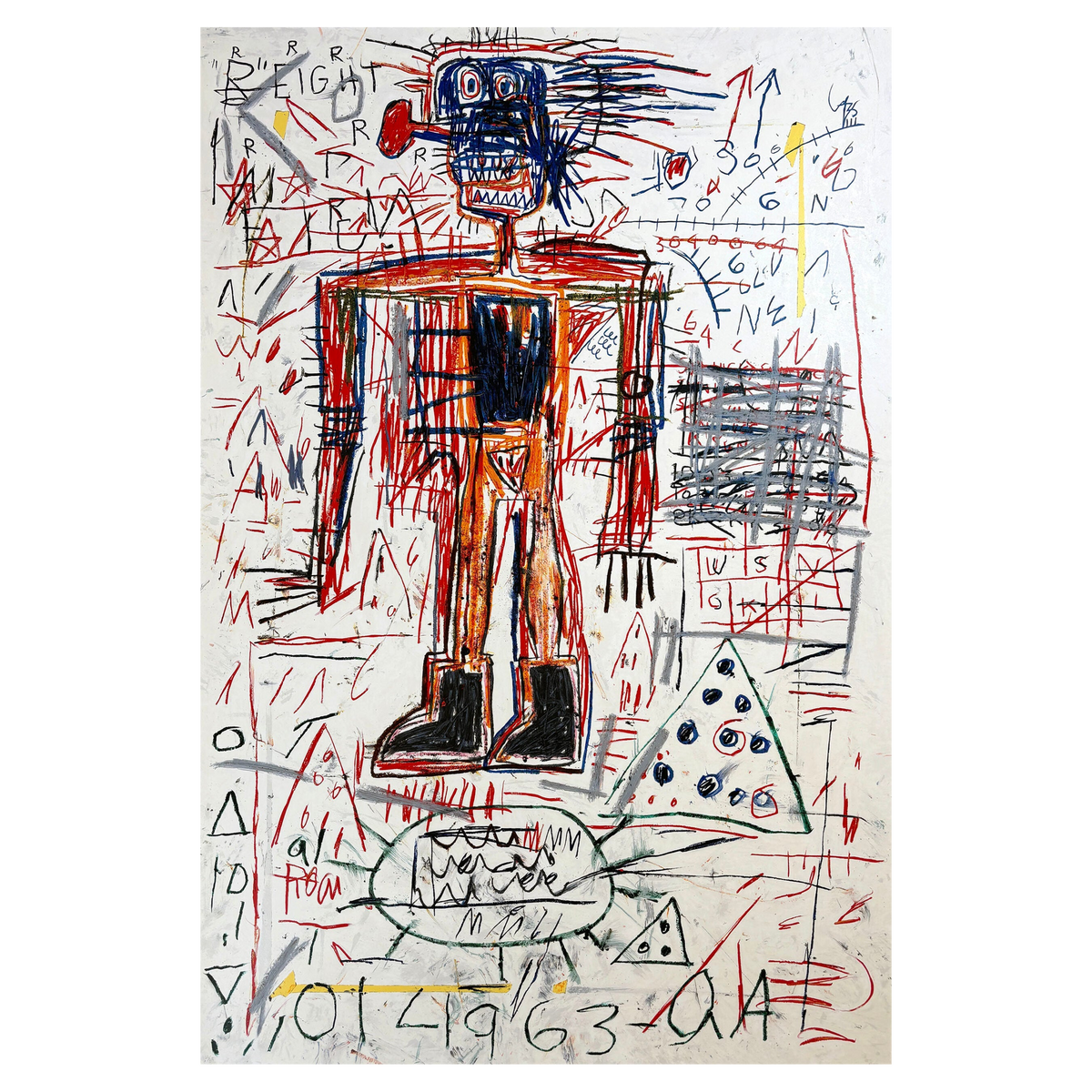 The Figure II by Jean-Michel Basquiat (1982/2023) | Contemporary