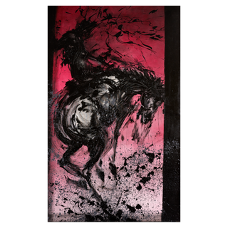 Horse & Rider - Bucking Red by Richard Hambleton, 2018 – Photography artwork