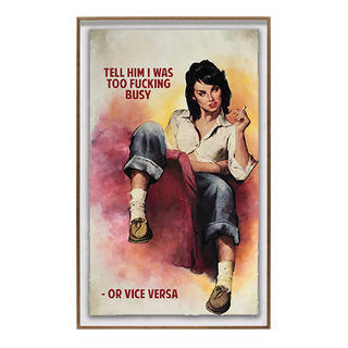 Tell Him I was too Fucking Busy - or Vice Versa by The Connor Brothers, 2020 – Painting artwork