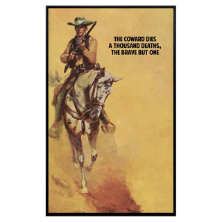 A Coward Dies A Thousand Deaths by The Connor Brothers, 2025 – Painting artwork