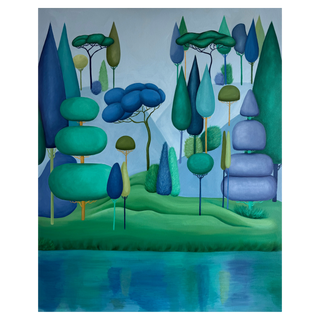 Pentatonic Forest by Mina Alikhani, 2025 – Painting artwork