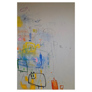 Peix, Cats & Orange Juice by Iván Montaña, 2024 – Painting artwork