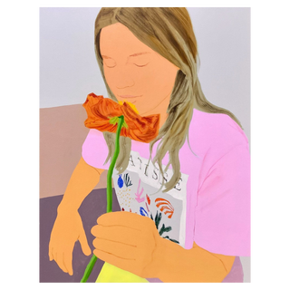 Orange Flower by Moritz Moll, 2023 – Painting artwork