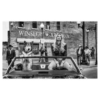 Well, I'm A-Standin' On A Corner In Winslow, Arizona by David Yarrow, 2022 – Photography artwork