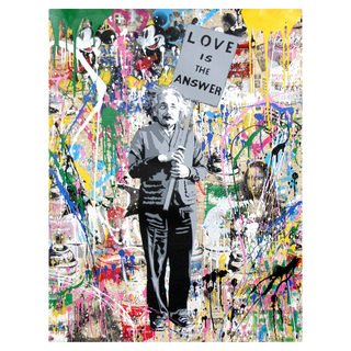Einstein by Mr Brainwash, 2017 – Painting artwork