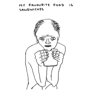 Untitled (My favourite food) by David Shrigley, 2018 – Works on Paper artwork