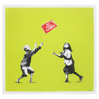 No Ball Games (Green) - Signed by Banksy, 2009 – Prints artwork