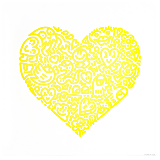 Pop Heart (Yellow) by Mr. Doodle, 2021 – Prints artwork