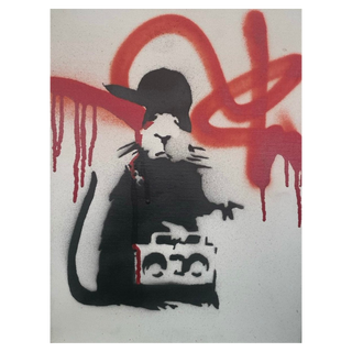 Gangsta Rat (Signed) by Banksy, 2005 – Painting artwork