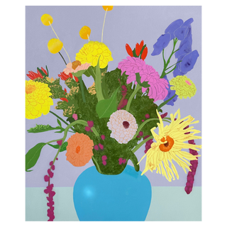 Turquoise Vase by Moritz Moll, 2024 – Painting artwork