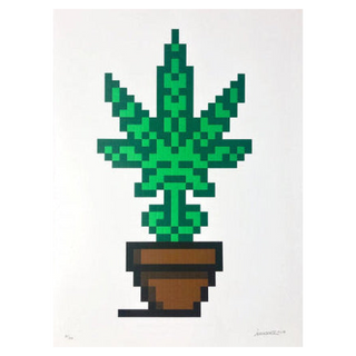 Hollyweed (Brown Edition) by Invader, 2018 – Prints artwork