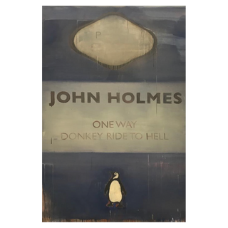 One Way Donkey Ride to Hell by Harland Miller, 2004 – Painting artwork