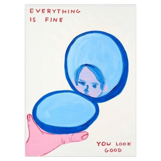 Untitled (Everything is Fine) by David Shrigley, 2022 – Works on Paper artwork
