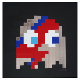 Aladdin Sane (Silver) by Invader, 2014 – Prints artwork