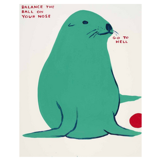 Balance The Ball On Your Nose by David Shrigley, 2021 – Prints artwork