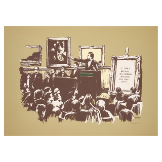 Morons Sepia (Signed) by Banksy, 2007 – Prints artwork