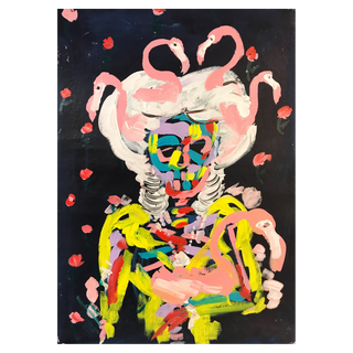 Pink Flamingo by Bradley Theodore, 2018 – Painting artwork