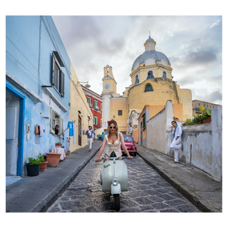 The Girl On The Vespa (Colour) by David Yarrow, 2025 – Photography artwork