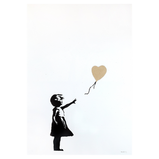Girl with Balloon (Gold) (Signed) by Banksy, 2004 – Prints artwork